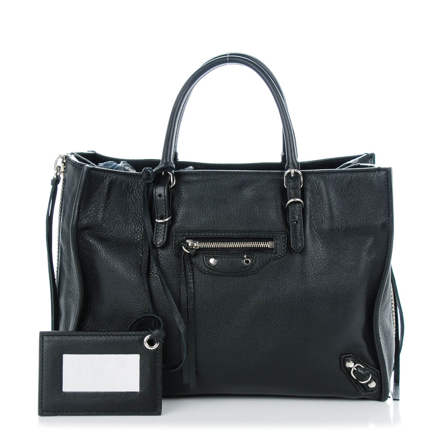 Veau Papier A6 Zip Around Tote Black