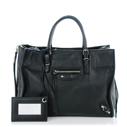 Balenciaga Veau Papier A6 Zip Around Tote Black 1 of 8