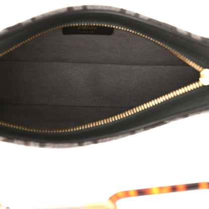 Fendi Chenille Vitello King Plexiglass FF O'Lock Swing Anthracite Asfalto 5 of 10