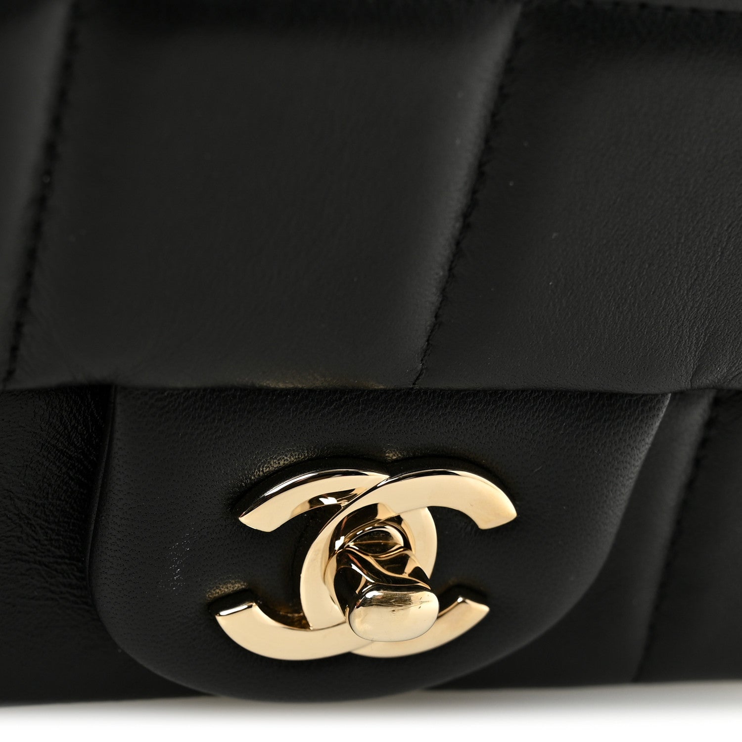 Chanel Lambskin Resin Crystal Square Quilted Mini Monacoco Flap Black 11 of 11