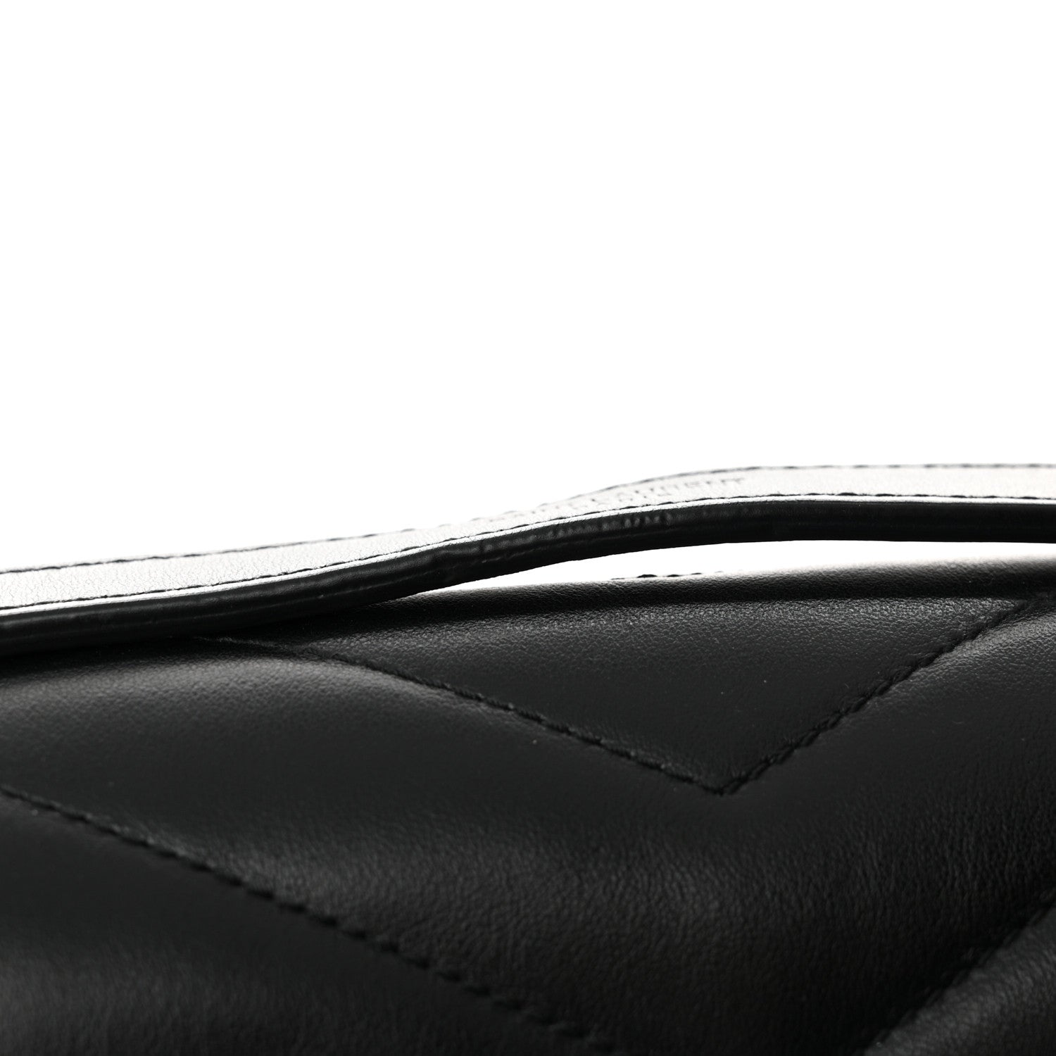 Saint Laurent Calfskin Y Quilted Monogram Large Loulou Chain Satchel Black 11 of 11