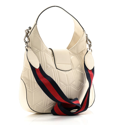 Gucci Calfskin Web Quilted Small Dionysus Hobo White 3 of 13