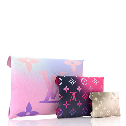Louis Vuitton Monogram Giant Spring in the City Kirigami Pochette Set Sunrise Pastel Midnight Fuchsia Sunset Kaki 3 of 11