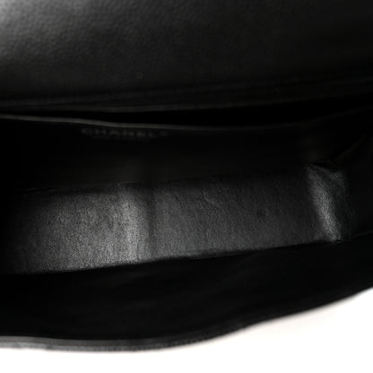Chanel Caviar Quilted Jumbo Single Flap Black 5 of 10