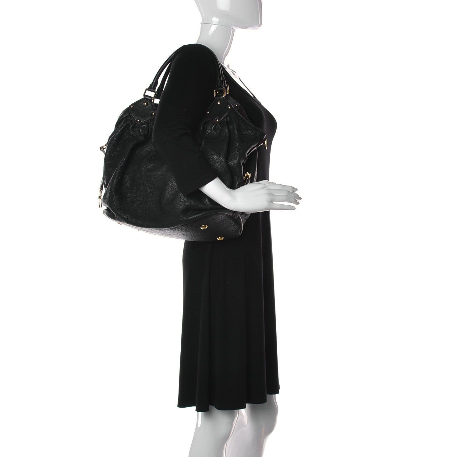 Louis Vuitton Mahina L Black 2 of 19