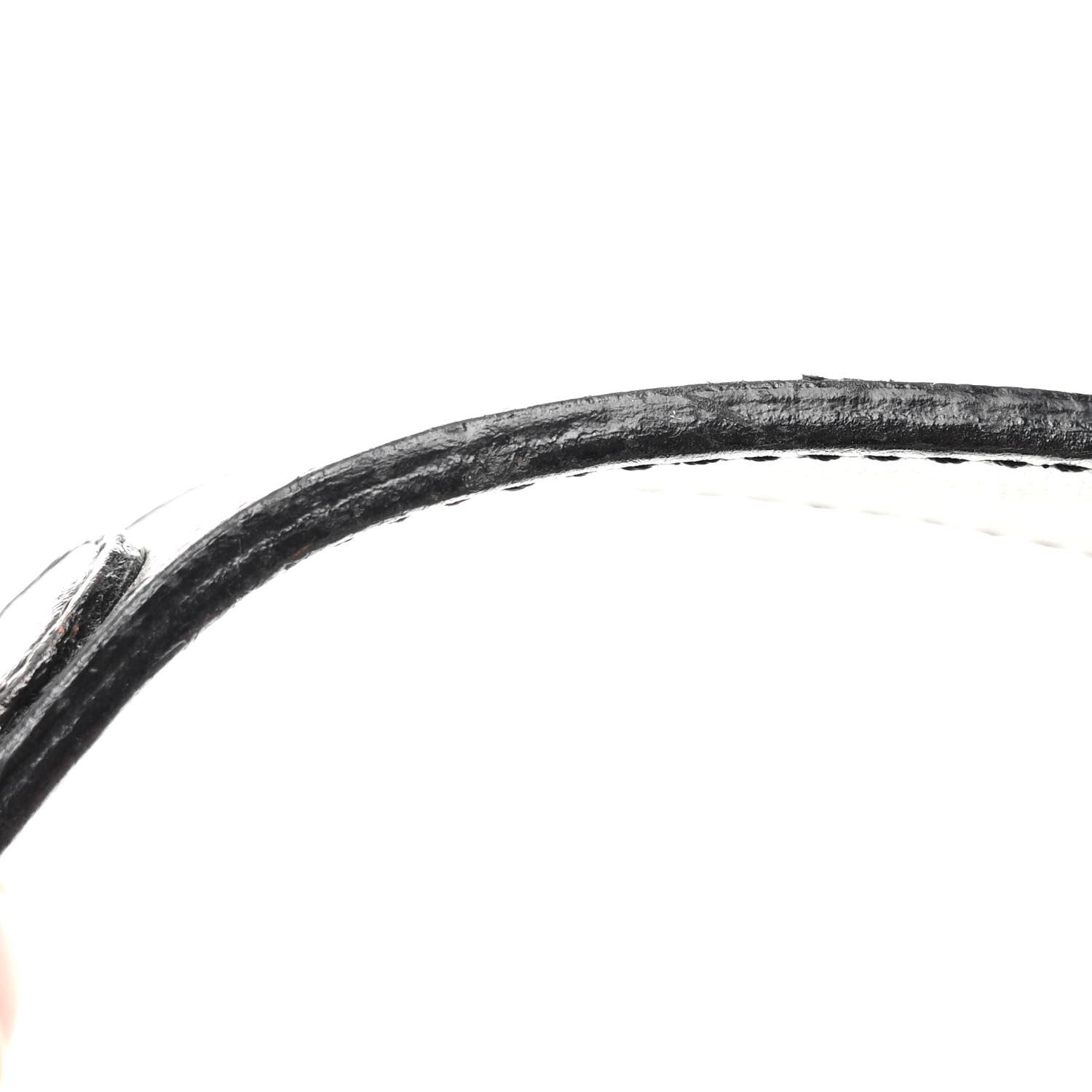 Christian Dior CHRISTIAN DIOR Calfskin Saddle Bag Black 10 of 10