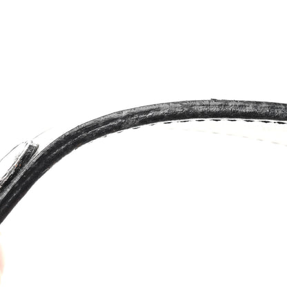 Christian Dior CHRISTIAN DIOR Calfskin Saddle Bag Black 10 of 10