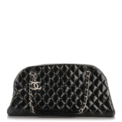 Chanel Glazed Calfskin Quilted Medium Just Mademoiselle Black 1 of 7