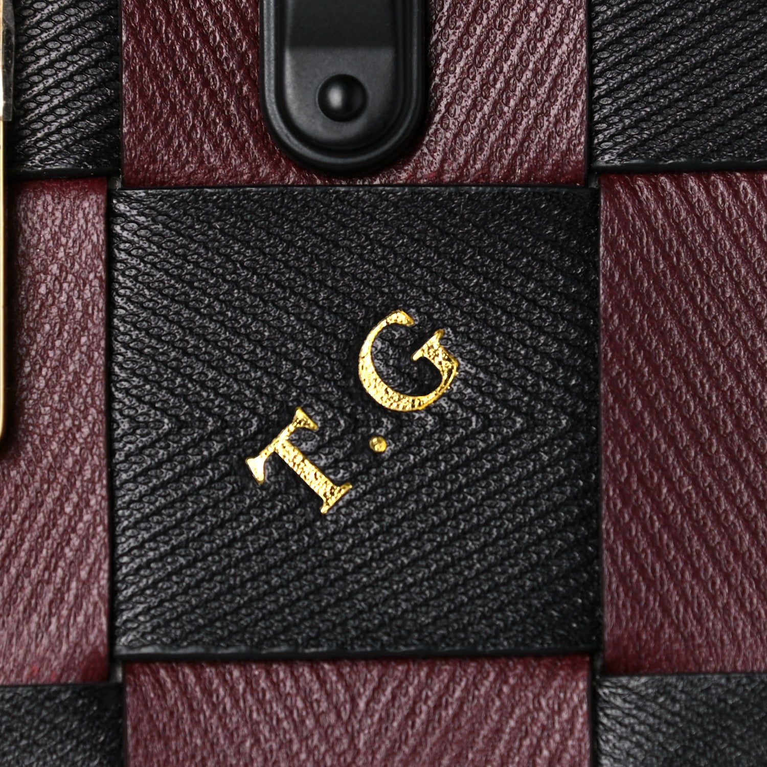 Louis Vuitton Damier Tressage Petite Malle Black 9 of 10