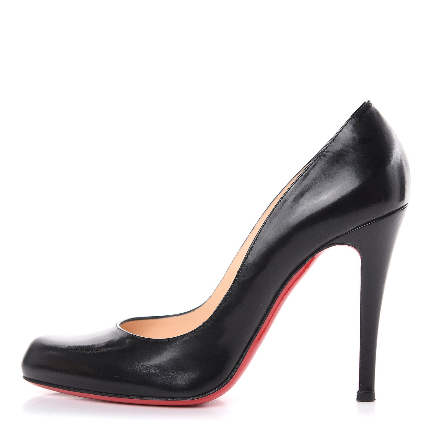 Christian Louboutin Jazz Calfskin Decollete 868 100 Pumps 37 Black 1 of 11