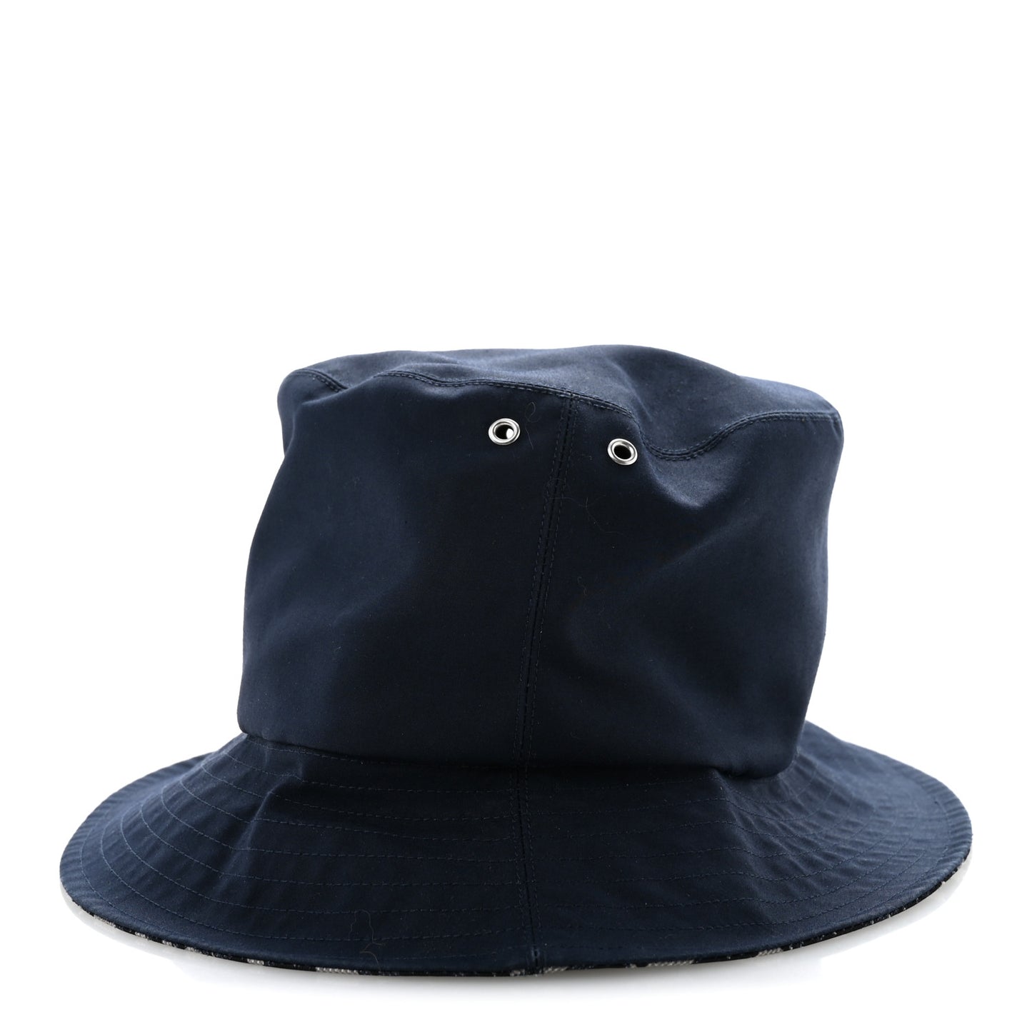 Polyester Cotton Oblique Teddy-D Brim Bucket Hat 58 Blue