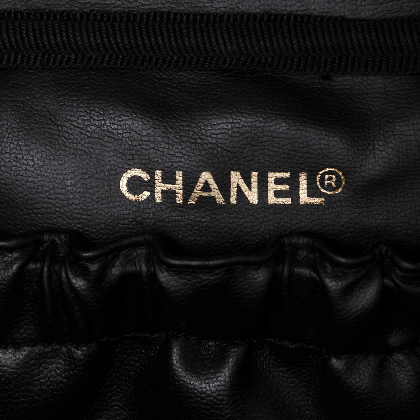 Lambskin Vanity Cosmetic Case Black