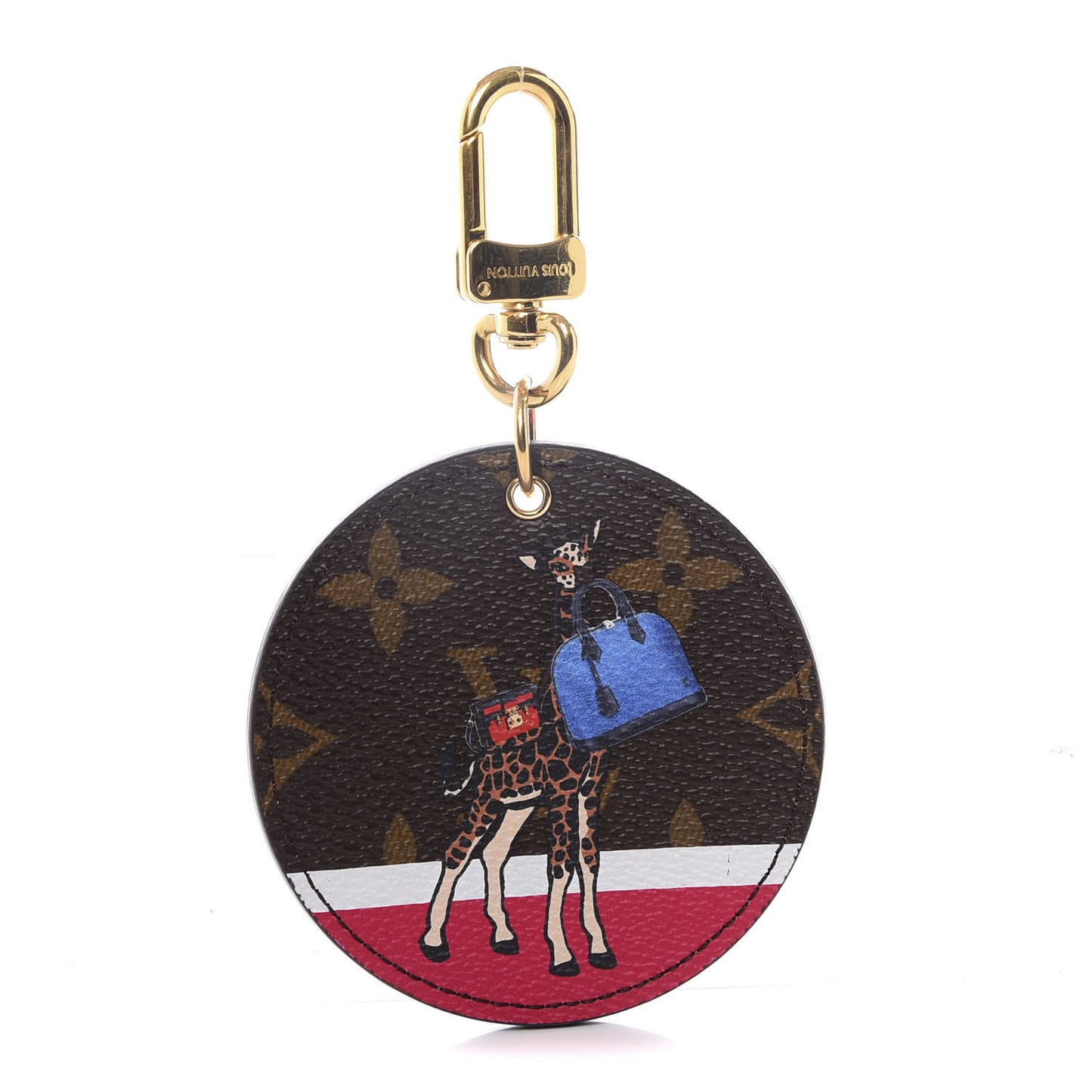 Monogram 2017 Christmas Animation Bag Charm Key Holder