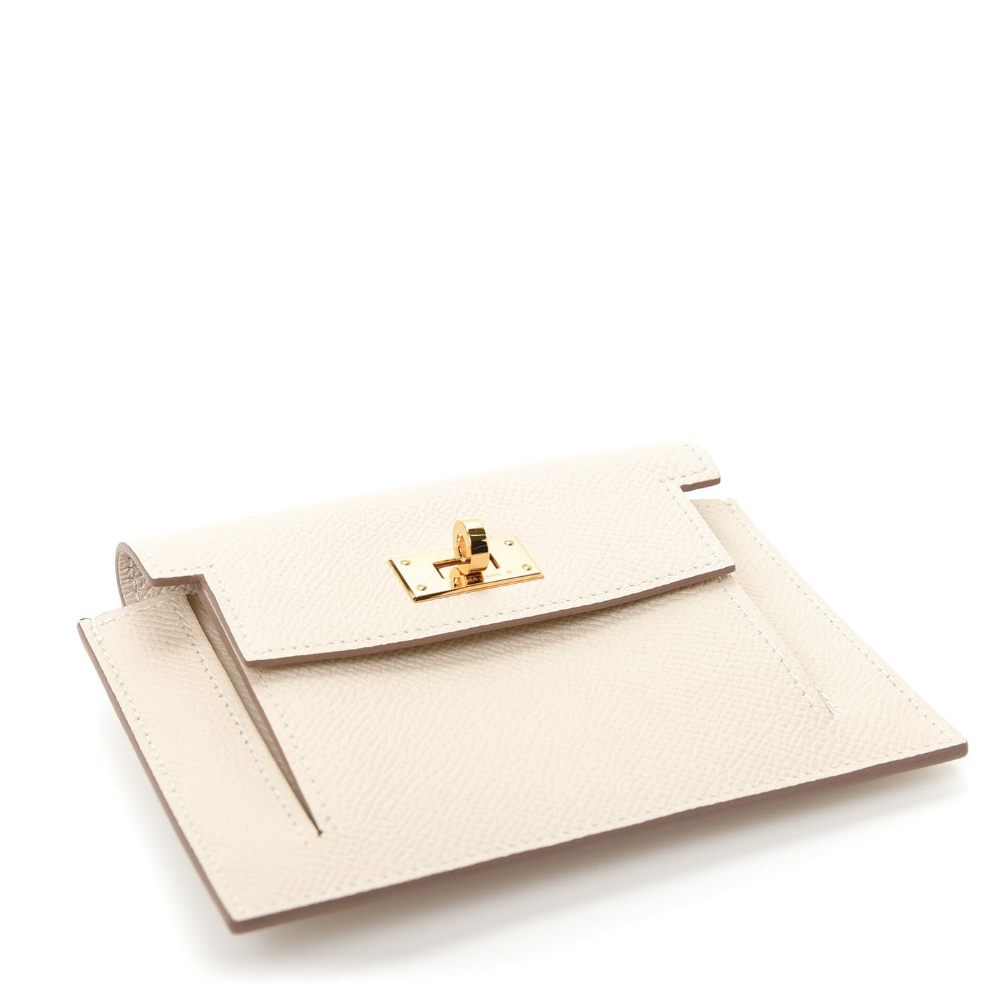 Epsom Kelly Pocket Compact Wallet Craie