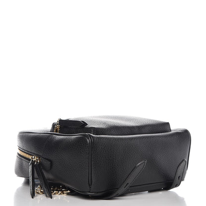 Gucci Pebbled Calfskin Soho Chain Backpack Black 4 of 7