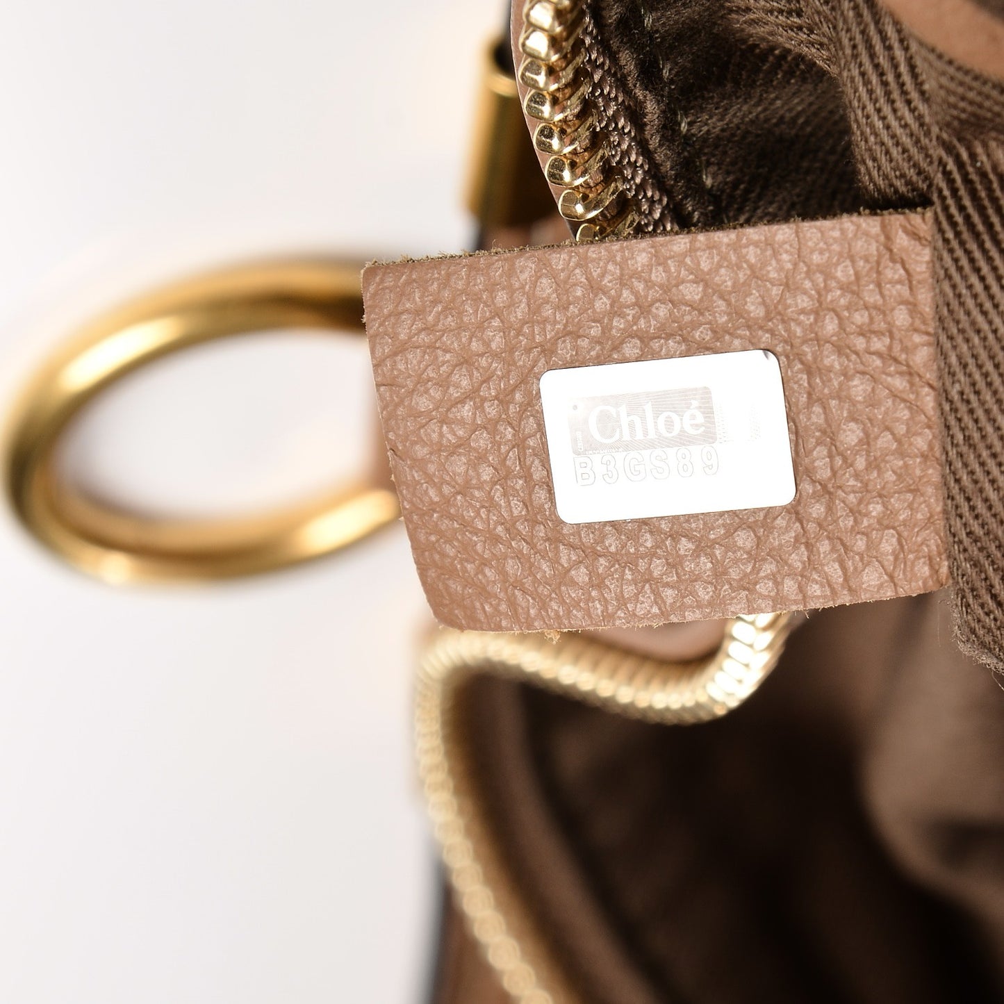 Calfskin Large New Marcie Tote Nut