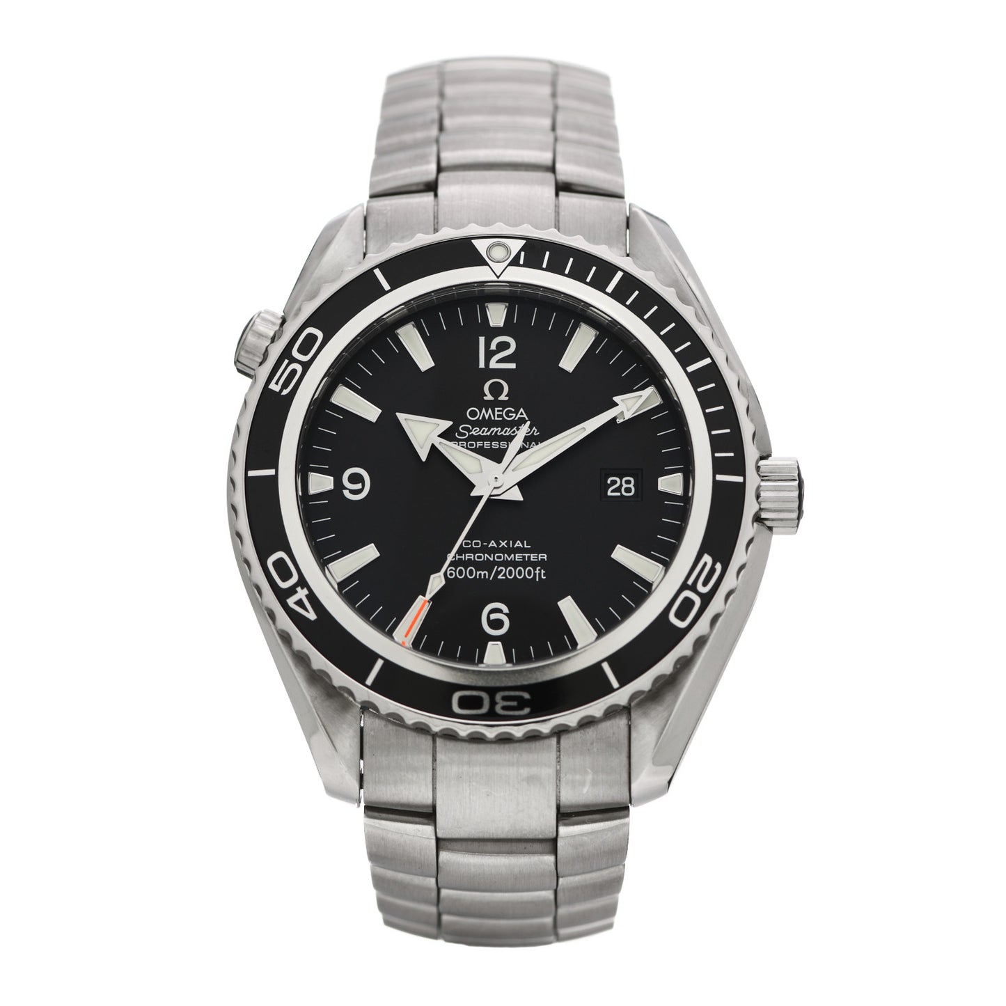 Stainless Steel 42mm Seamaster Planet Ocean 600M Co-Axial Automatic Watch Black 2201.50.00