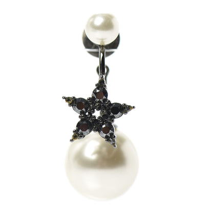Christian Dior Pearl Strass My ABCDior Tribale Star Earring Ruthenium 1 of 4