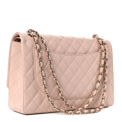 Chanel Caviar Quilted Maxi Double Flap Beige 2 of 10