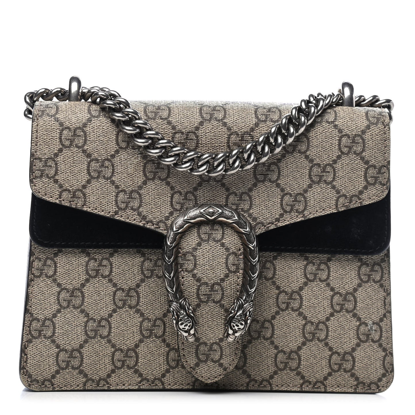 GG Supreme Monogram Mini Dionysus Shoulder Bag Black