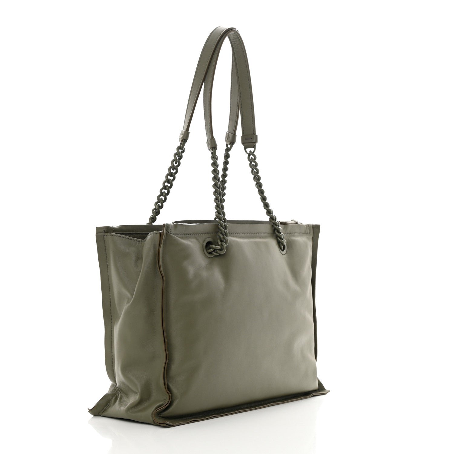 Salvatore Ferragamo Calfskin Viva Bow Tote Green 3 of 12