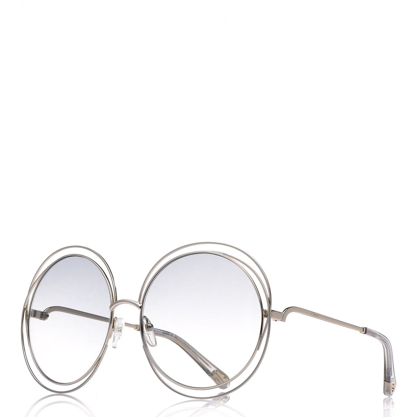 Oversize Round Carlina Oversized Round Sunglasses CE114S Grey Metallic