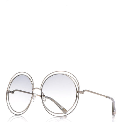Chloe Oversize Round Carlina Oversized Round Sunglasses CE114S Grey Metallic 1 of 7