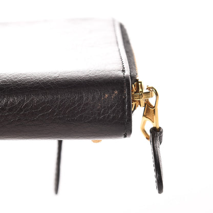 Balenciaga Agneau Giant 12 Gold Hardware Bill Fold Zip Wallet Black 11 of 11