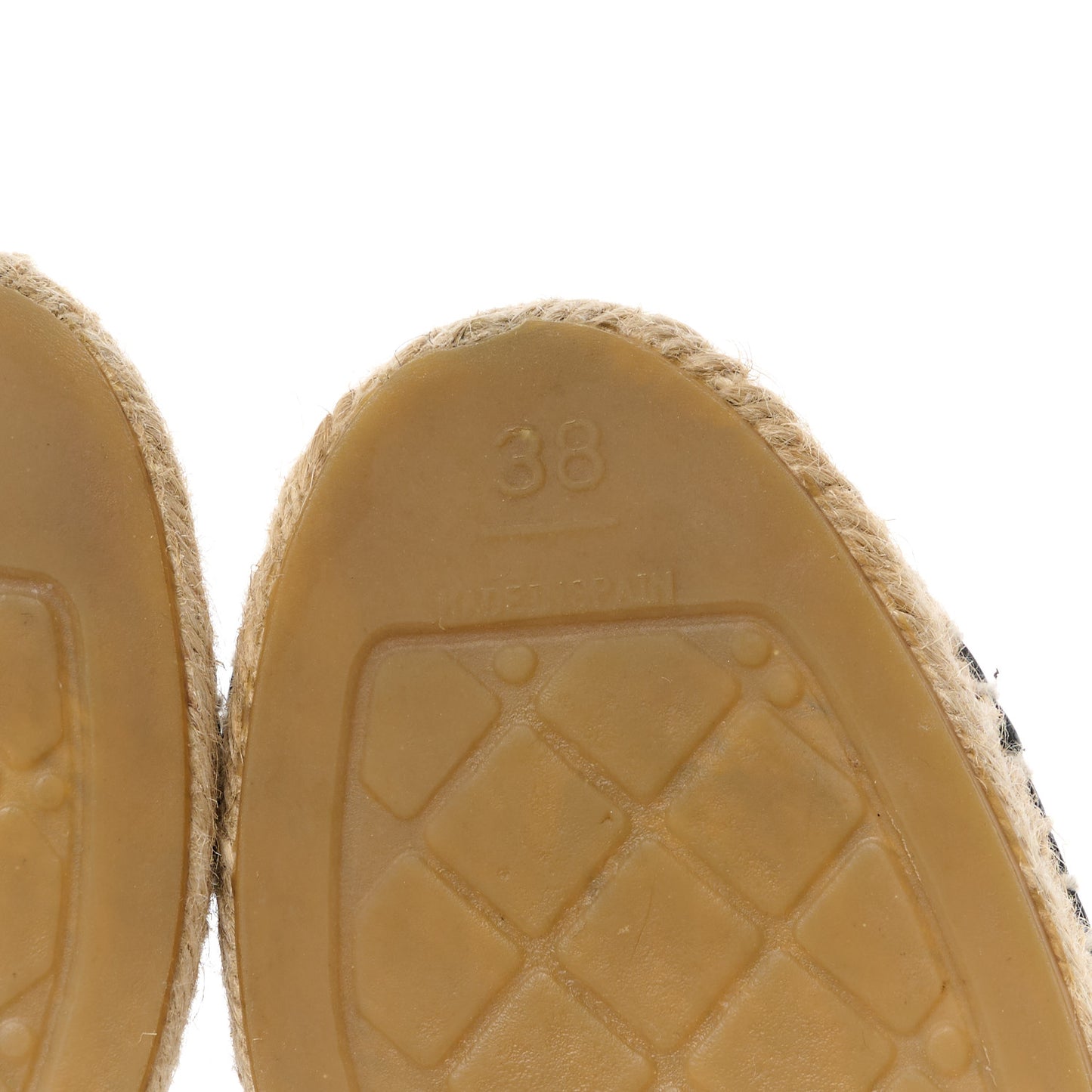 Lambskin CC Espadrilles 38 Navy Black