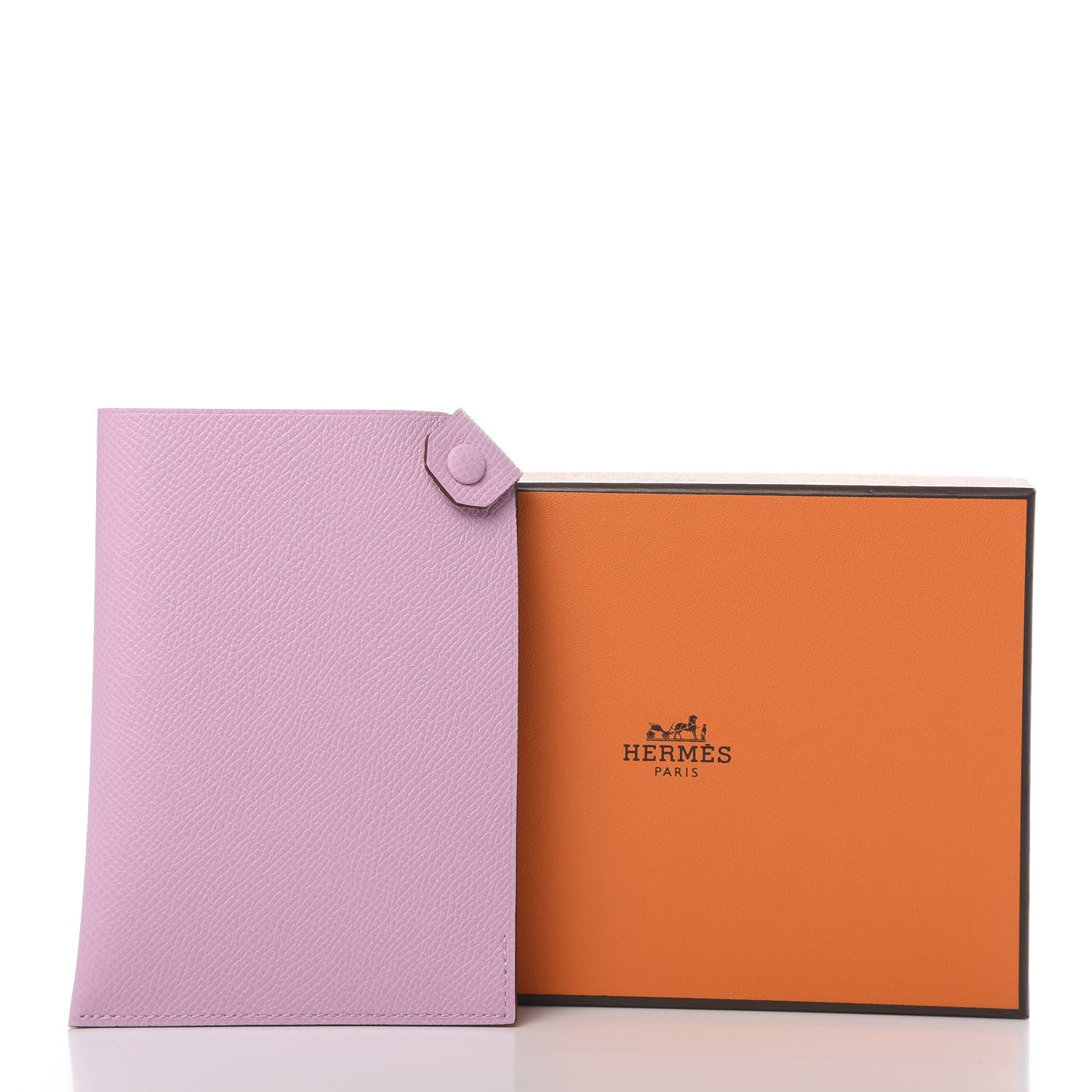 Hermes Epsom Tarmac PM Passport Holder Mauve Sylvestre 6 of 6