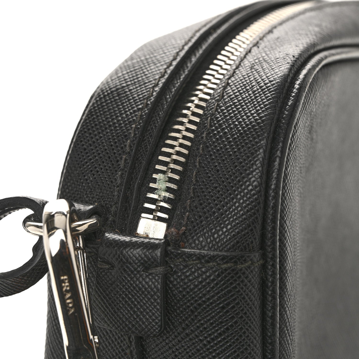 Prada Saffiano Buckle Camera Bag Black 15 of 16