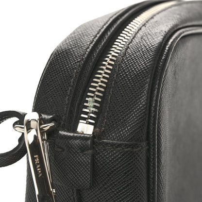 Prada Saffiano Buckle Camera Bag Black 15 of 16