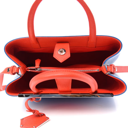 Fendi Vitello Elite Monster Petite 2Jours Tote Blue Royal Papavero Multicolor 5 of 10