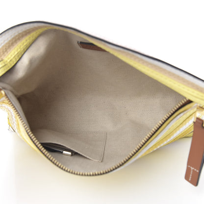 Loewe Calfskin Stitches Medium T Pouch Yellow 5 of 7