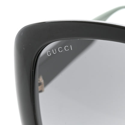 Gucci Acetate Oversized Square GG Web Sunglasses GG0714SA Black 7 of 7