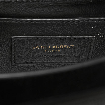 Saint Laurent Grain de Poudre Mini Classic Monogram Cassandra Top Handle Black 6 of 10