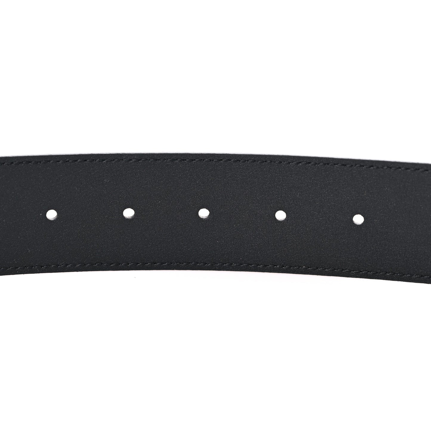 Textured Dollar Calfskin Double G 40mm Belt 80 32 Black