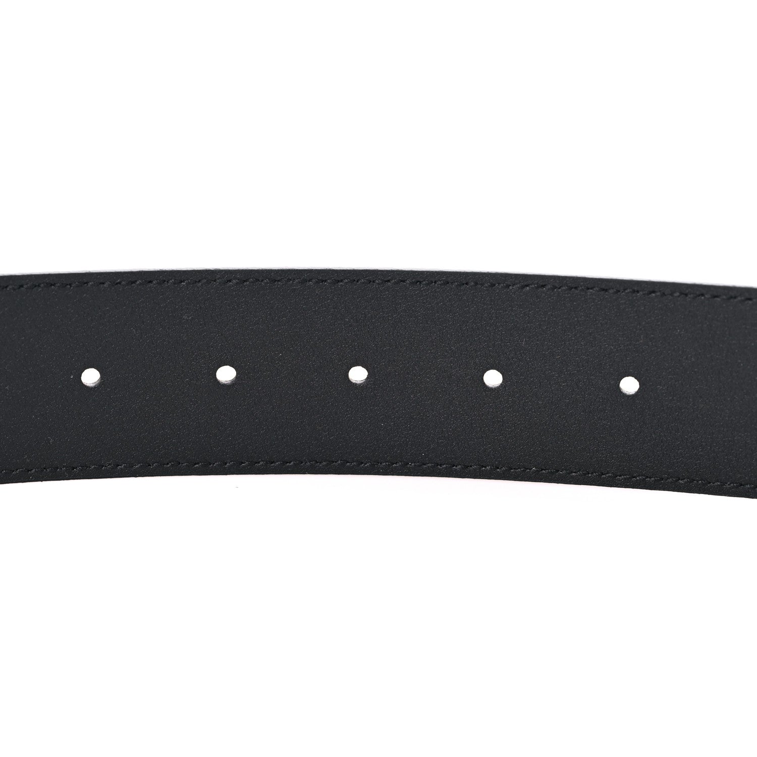 Gucci Textured Dollar Calfskin Double G 40mm Belt 80 32 Black 4 of 4