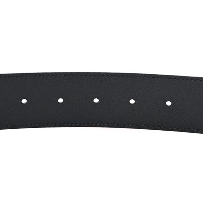 Gucci Textured Dollar Calfskin Double G 40mm Belt 80 32 Black 4 of 4