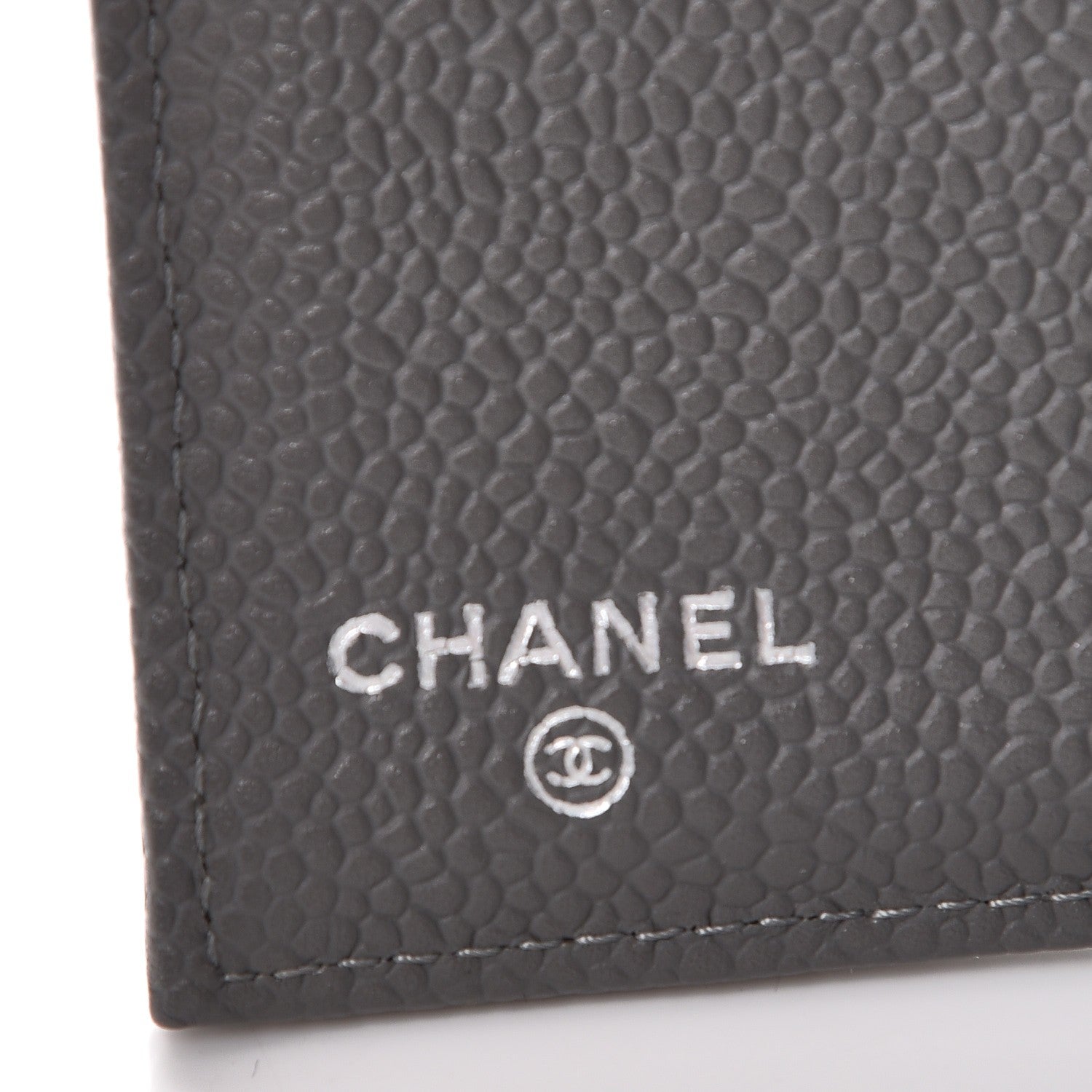 Chanel Caviar Quilted Large Flap Wallet Grey 6 of 12
