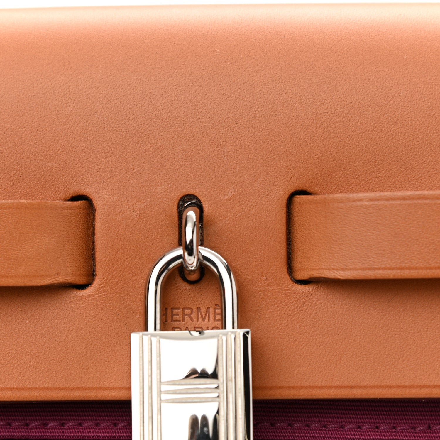Hermes Vache Hunter Toile Herbag Zip 31 PM Tosca 12 of 13