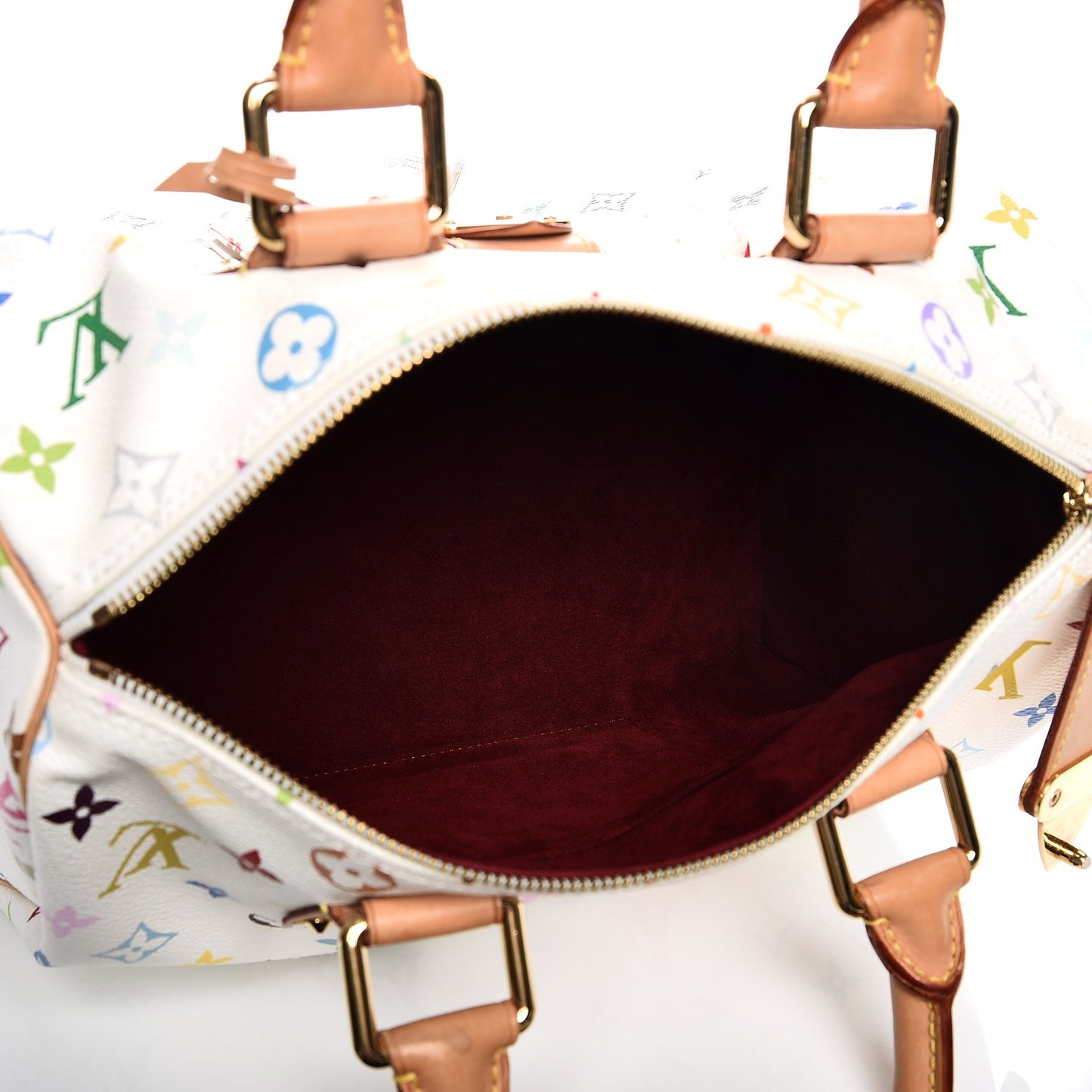 Monogram Multicolor Speedy 30 White