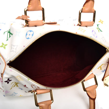 Louis Vuitton Monogram Multicolor Speedy 30 White 5 of 7