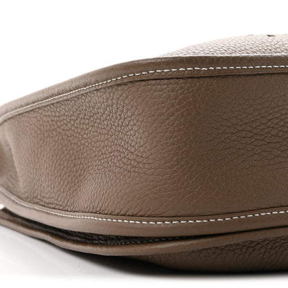 Hermes Taurillon Clemence Evelyne III PM Etoupe 9 of 10