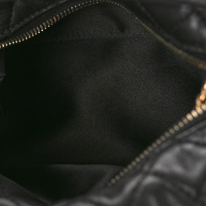 Chanel Lambskin Quilted Small Hobo Black 5 of 9