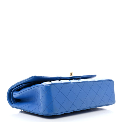 Chanel Lambskin Quilted Medium Double Flap Blue 4 of 13