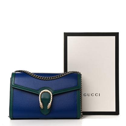 Gucci Azalea Calfskin Enamel Mini Dionysus Chain Wallet Imperial Blue Pavone Off White 12 of 12