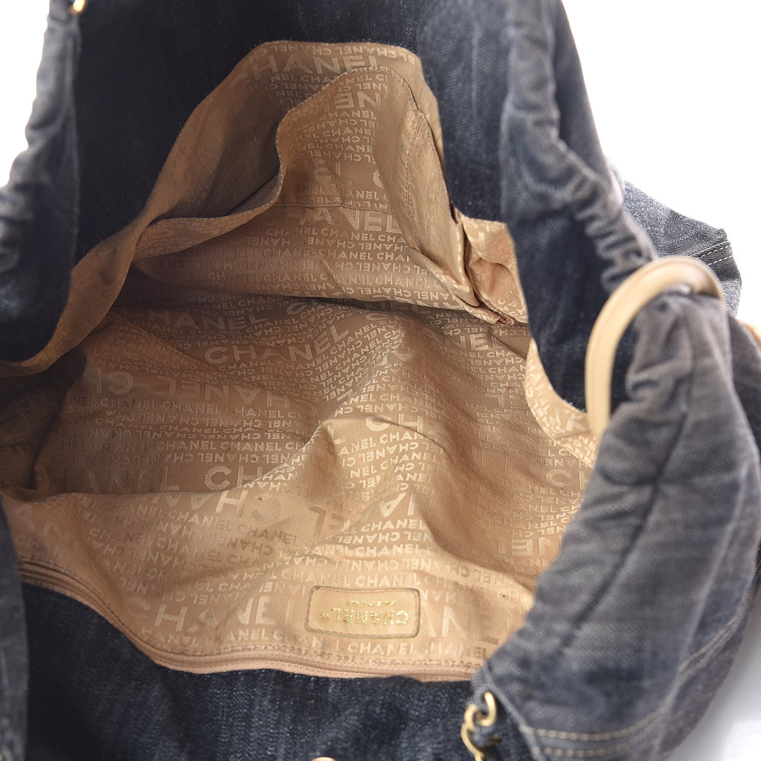 Chanel Denim XL Coco Cabas Tote Dark Blue 5 of 10
