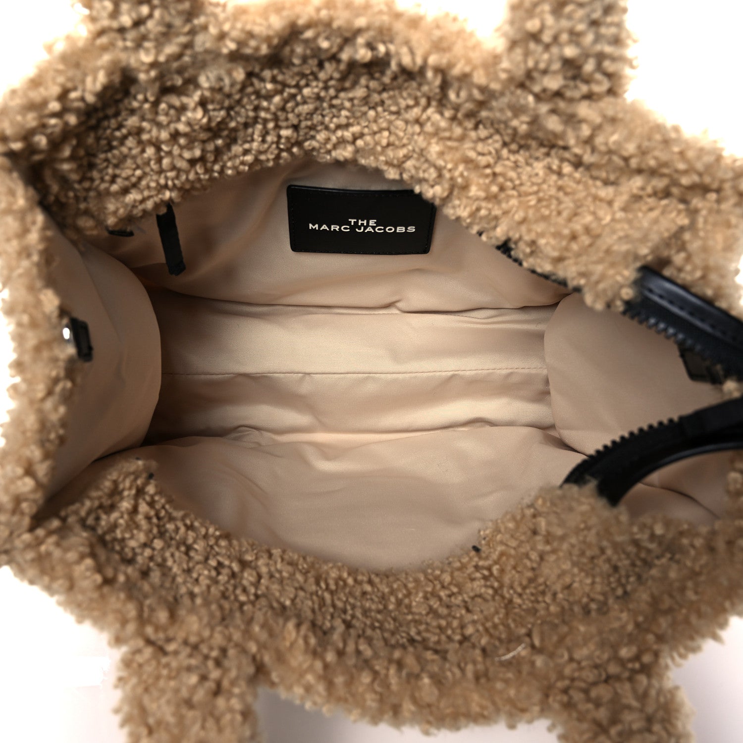 Marc Jacobs Polyester Cotton The Teddy Traveler Tote Bag Beige 4 of 10