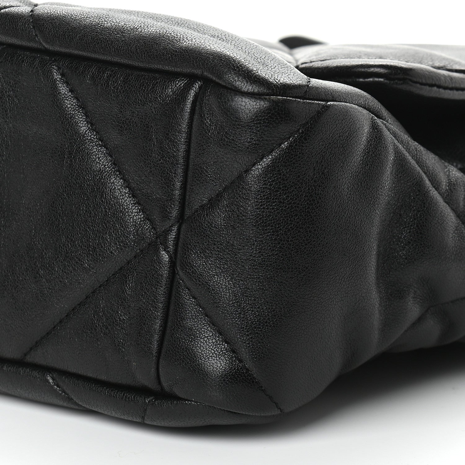 Chanel Goatskin Quilted Large Chanel 19 Flap Black 9 of 10